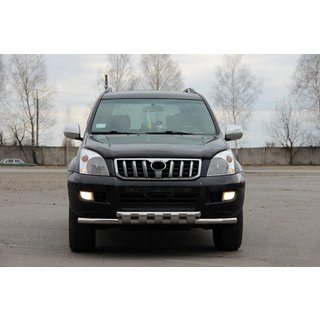 Передняя Дуга ST015 (Нержавейка) Toyota Land Cruiser Prado 120 2002-2009 гг. фото 3