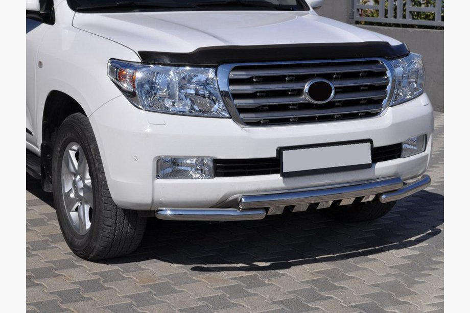 Toyota Land Cruiser 200 2007-2021 гг. Передняя Дуга ST015 (Нержавейка) Image