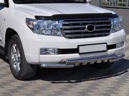 Toyota Land Cruiser 200 2007-2021 гг. Передняя Дуга ST015 (Нержавейка) фото 1