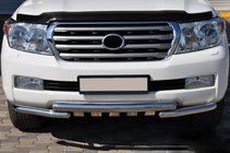 Toyota Land Cruiser 200 2007-2021 гг. Передняя Дуга ST015 (Нержавейка) фото 2
