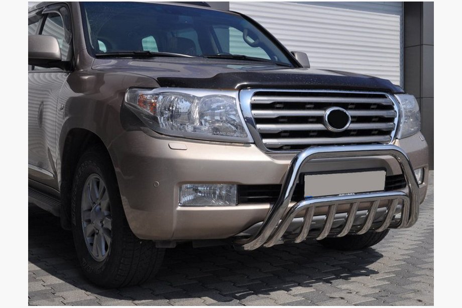 Toyota Land Cruiser 200 2007-2021 гг. Передняя Дуга WT002 (Нержавейка) Image