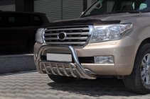 Toyota Land Cruiser 200 2007-2021 гг. Передняя Дуга WT002 (Нержавейка) фото 2