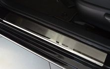 Toyota Camry 2017–2023 гг. Накладки на Пороги Nataniko (4 шт., Нержавейка) фото 1