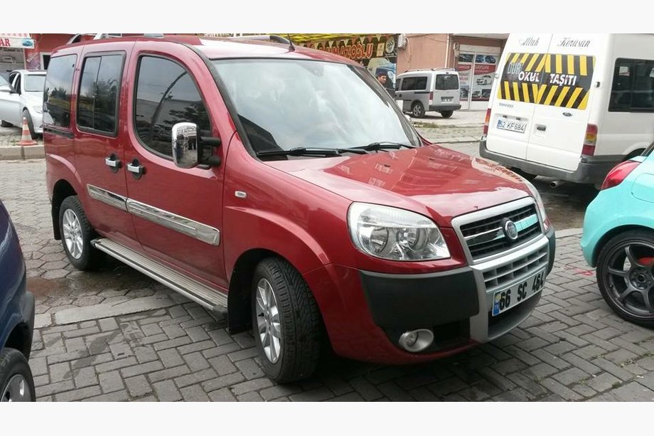 Fiat Doblo I 2005-2010 гг. Молдинги на двери Широкая модель (4 шт, нержавейка) Фото 4