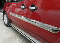 Fiat Doblo I 2005-2010 гг. Молдинги на двери Широкая модель (4 шт, нержавейка) Carmos - Турецкая Нержавеющая Сталь фото 3