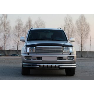 Передняя Дуга ST015 (Нержавейка) Toyota Land Cruiser 100 1998-2007 гг. фото 2