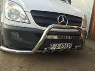 Mercedes Sprinter W906 2006–2018 гг. Передний силовой бампер WT003-Plus (нержавейка) фото 4