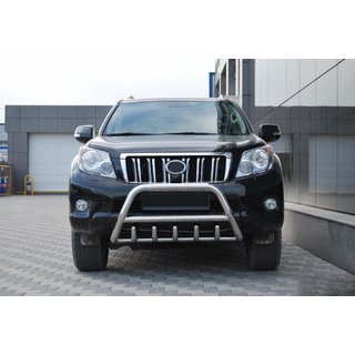 Кенгурятник WT003 (нержавейка) Toyota Land Cruiser Prado 150 2009-2023 гг. фото 4