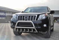 Toyota Land Cruiser Prado 150 2009-2023 гг. Кенгурятник WT003 (нержавейка) фото 5