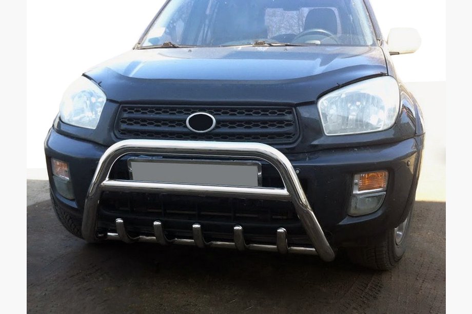 Toyota Rav 4 2001-2005 гг. Кенгурятник WT003 (нержавейка) Image