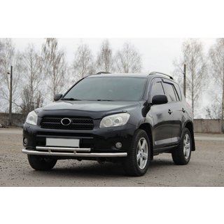 Передняя защита ST014-1 (нержавейка) Toyota Rav 4 2006-2013 гг. фото 3