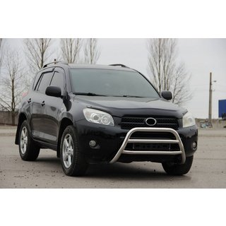 Передняя защита WT022 Нержавейка Toyota Rav 4 2006-2013 гг. фото 2