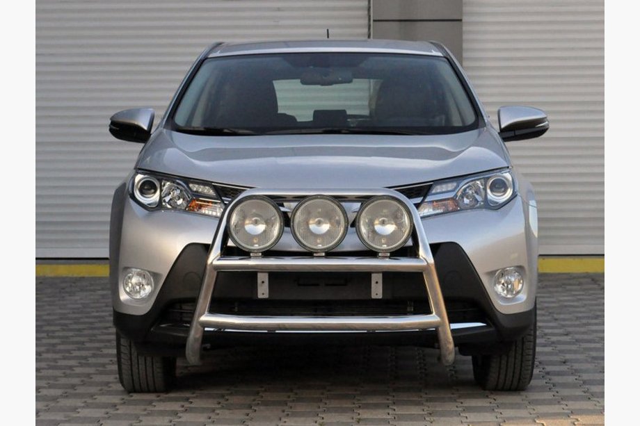 Toyota Rav 4 2013-2018 гг. Защита переднего бампера WT018 (нержавейка) Image