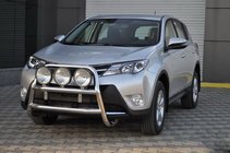 Toyota Rav 4 2013-2018 гг. Защита переднего бампера WT018 (нержавейка) фото 4