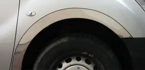 BMW 5 серия E34 1988-1995 гг. Накладки на арки из нержавейки (4 шт) фото 4