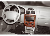 Kia Rio 2000-2005 гг. Накладки на панель приборов (2002-2005) Алюминий фото 2