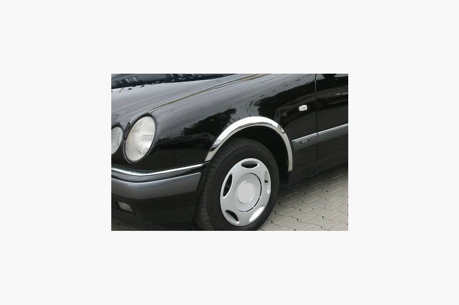 Mercedes E-class W210 1995-2002 гг. Накладки на арки (4 шт, нержавейка) Image