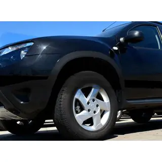 Расширители арок (4 шт., Черный металл) Renault Duster 2008–2017 гг. фото 1