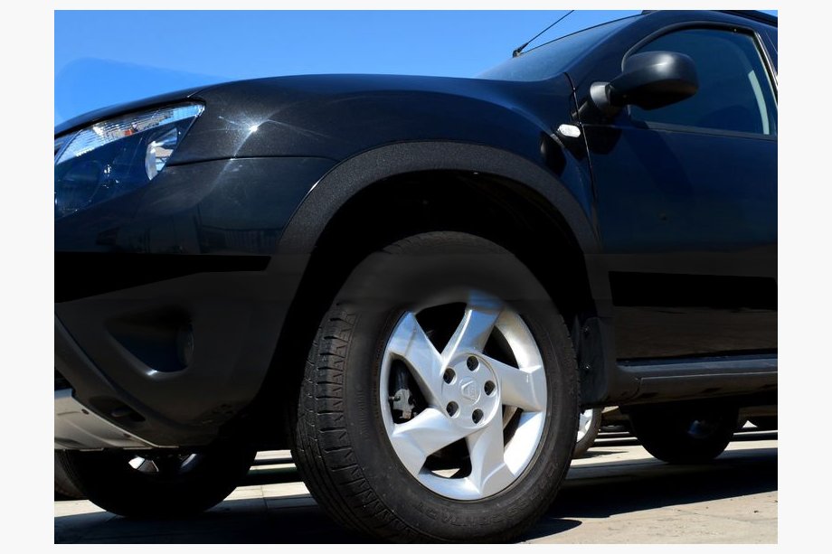 Renault Duster 2008–2017 гг. Расширители арок (4 шт., Черный металл) Image