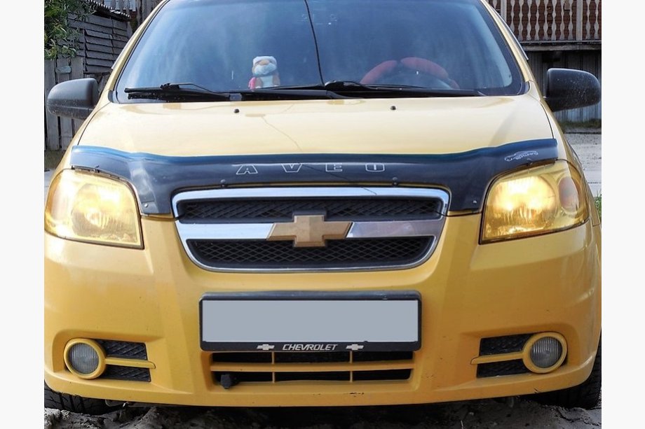 Chevrolet Aveo T250 2005-2011 гг. Дефлектор капота SD (VIP) Image