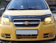 Chevrolet Aveo T250 2005-2011 гг. Дефлектор капота SD (VIP) фото 1