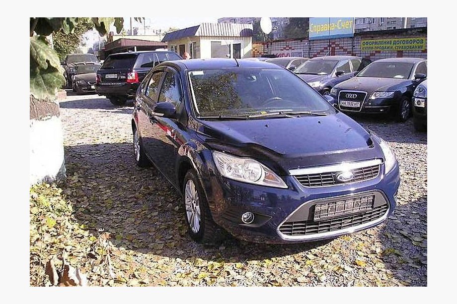 Ford Focus II 2008-2011 гг. Дефлектор капота (VIP) Image