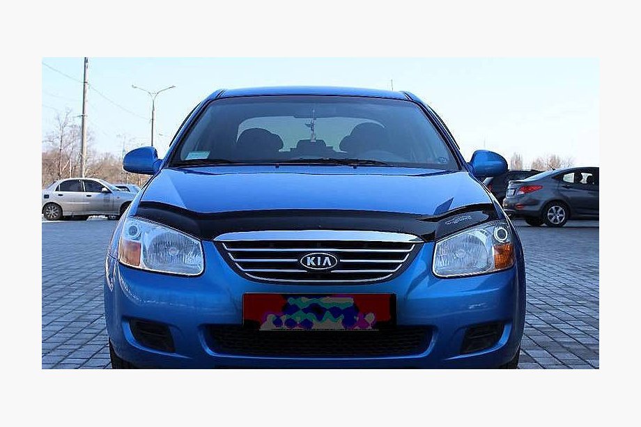 Kia Cerato 1 2004-2009 гг. Дефлектор капота (VIP) Image