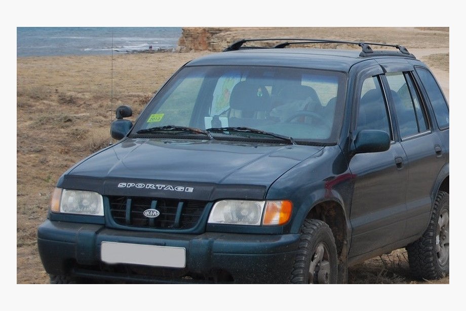 Kia Sportage 1994-2004 гг. Дефлектор капота (VIP) Image