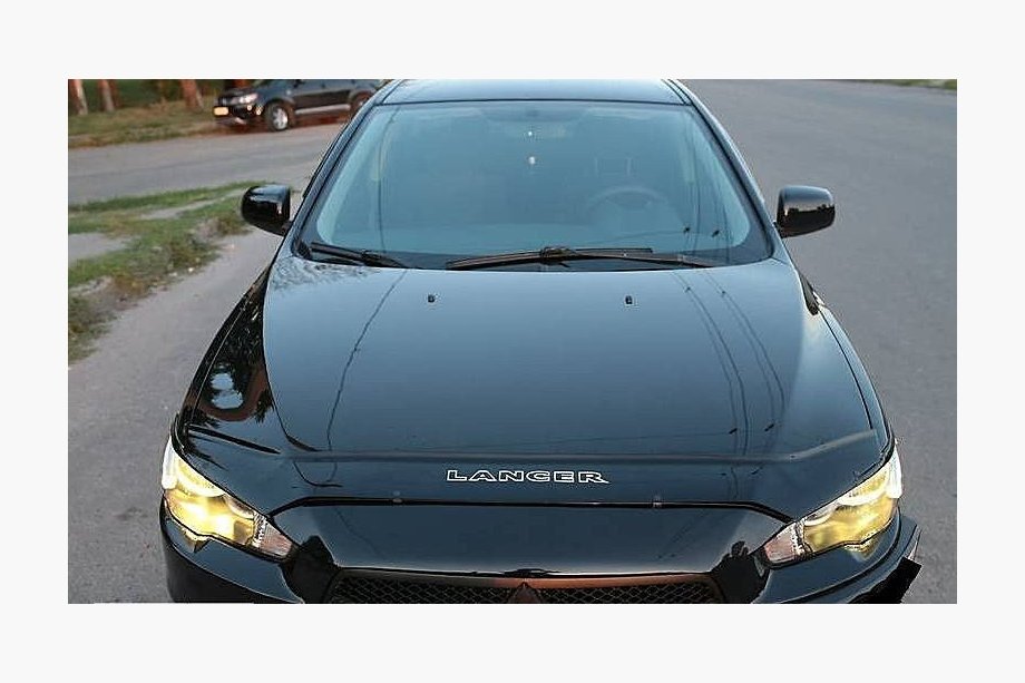 Mitsubishi Lancer X 2008- гг. Дефлектор капота (VIP) Image