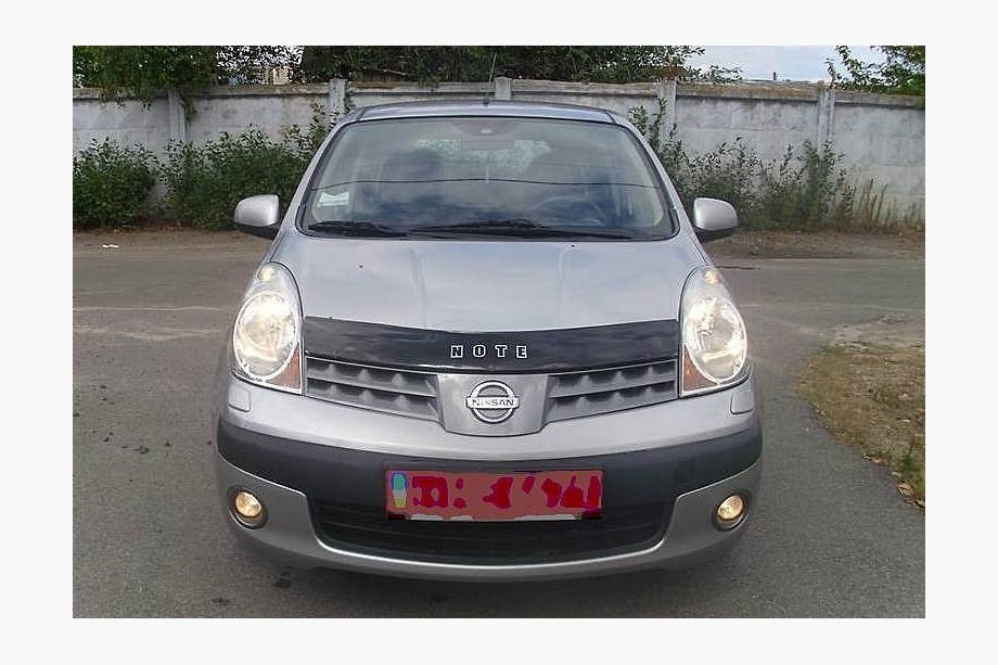 Nissan Note 2004-2012 гг. Дефлектор капота (VIP 2004-2009) Image