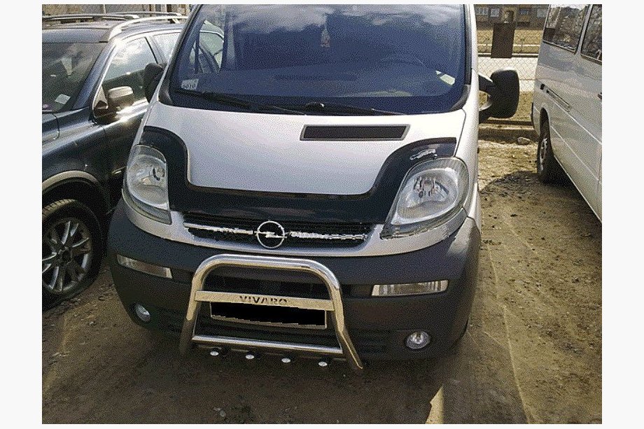 Opel Vivaro 2001–2015 гг. Дефлектор капота Длинный (VIP) Image