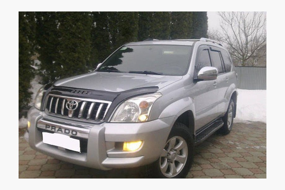 Toyota Land Cruiser Prado 120 2002-2009 гг. Дефлектор капота (VIP) Image
