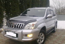 Toyota Land Cruiser Prado 120 2002-2009 гг. Дефлектор капота (VIP) фото 1