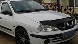 Renault Megane I 1996-2004 гг. Дефлектор капота 1999-2002 (VIP) фото 1