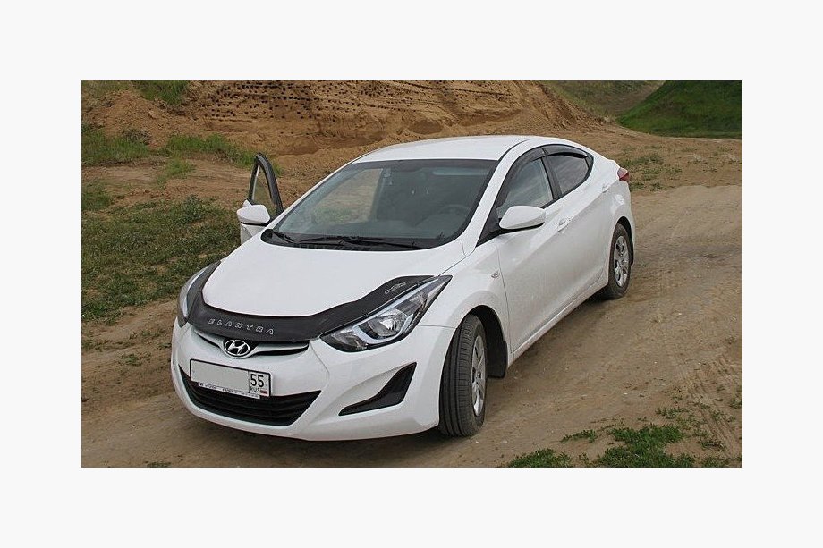 Hyundai Elantra (MD/UD) 2011-2015 гг. Дефлектор капота VIP Image