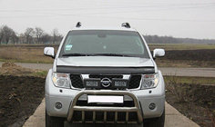 Nissan Navara 2006-2015 гг. Дефлектор капота VIP (2005-2010) фото 1