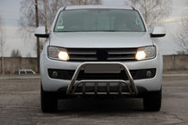 Volkswagen Amarok 2010-2022 гг. Кенгурятник WT002 (Нержавейка) фото 2