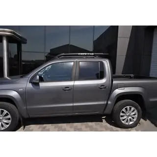 Черные рейлинги с поперечинами Mitsubishi L200 2006-2015 гг. фото 3