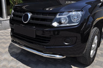 Volkswagen Amarok 2010-2022 гг. Передняя защита ST008 (нержавейка) фото 1
