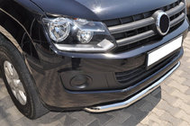 Volkswagen Amarok 2010-2022 гг. Передняя защита ST008 (нержавейка) фото 5