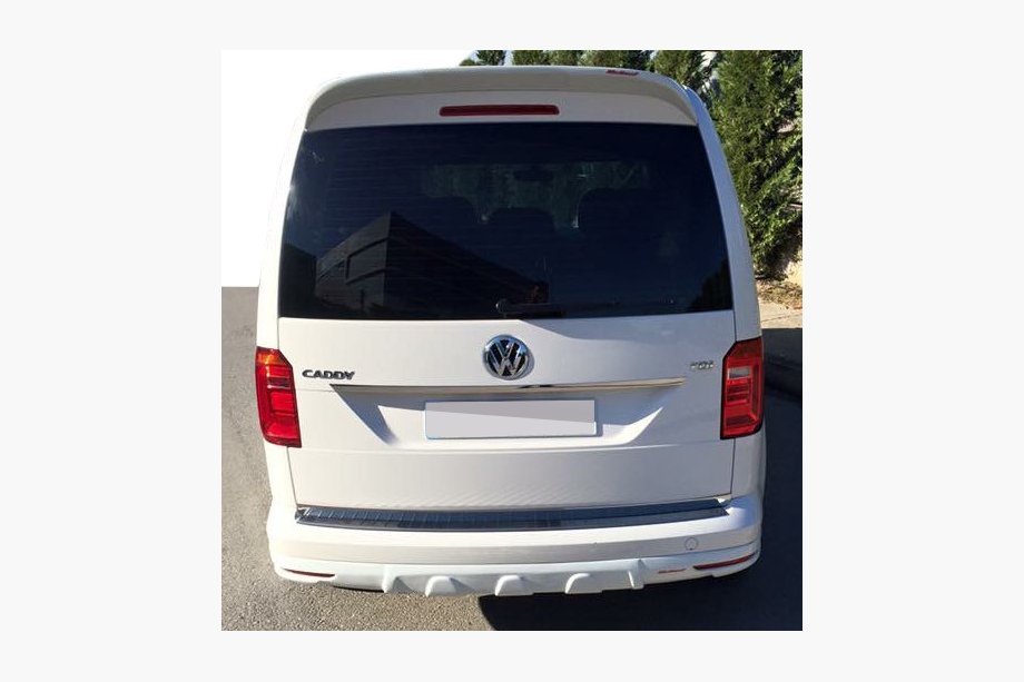 Volkswagen Caddy 2015-2020 гг. Накладка на задний бампер (грунтованная под покраску) Image