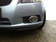 Chevrolet Cruze 2009–2015 гг. Окантовки противотуманных фар (2 шт., нержавейка) Carmos - Турецкая сталь фото 2