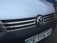 Volkswagen Caddy 2010-2015 гг. Хром Накладки на Решетку (2 шт, Нержавейка) OmsaLine - Итальянская Нержавейка фото 6