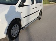 Volkswagen Caddy 2004-2010 гг. Боковые Подножки Omsa MSline (2 шт, Алюминий) фото 2