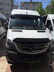 Mercedes Sprinter W906 2006–2018 гг. Козырек на лобовое стекло на раме V1 (черный глянец, 5мм) фото 3