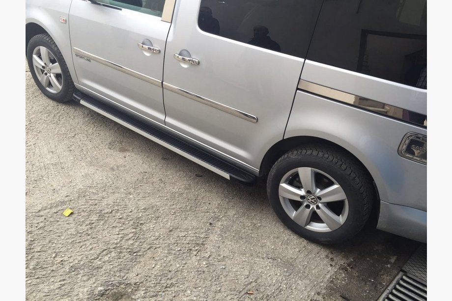 Volkswagen Caddy 2004-2010 гг. Накладки на дверные ручки из нержавеющей стали 4 штуки, Carmos - Турецкая сталь Фото 2