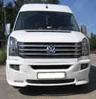 Volkswagen Crafter 2006-2016 гг. Накладка на передний бампер 2012↗ (LED, под покраску) фото 3