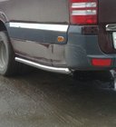 Volkswagen Crafter 2006-2016 гг. Боковые трубы за задним колесом (2 шт., нержавейка) фото 5