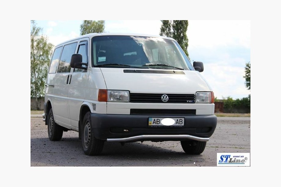Volkswagen T4 Caravelle/Multivan 1990–2003 гг. Нижняя одинарная дуга Волна ST007 (нержавейка) 51мм Фото 3