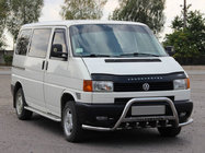 Volkswagen T4 Transporter 1990-2003 гг. Передняя защита WT003 Plus-1 (нержавейка) фото 1